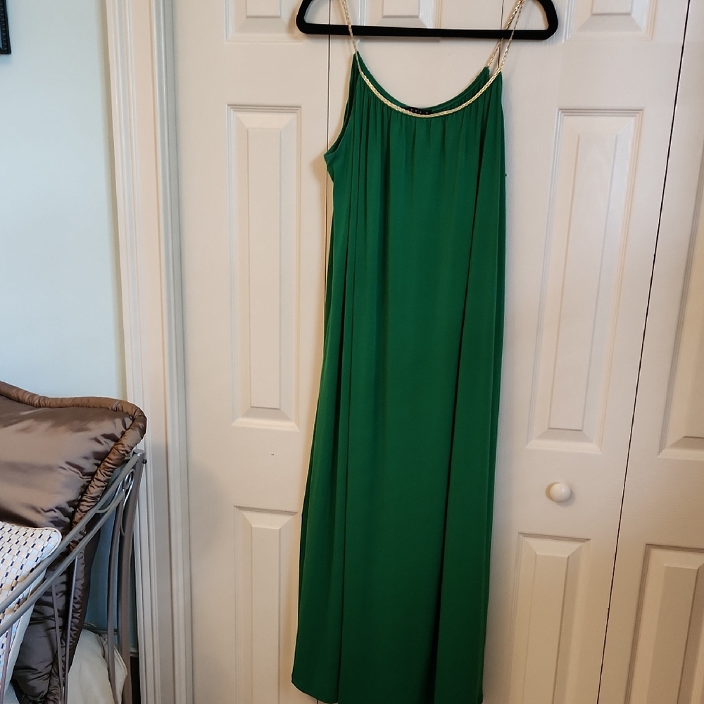 Tiana B.Elegant Green Maxi Dress